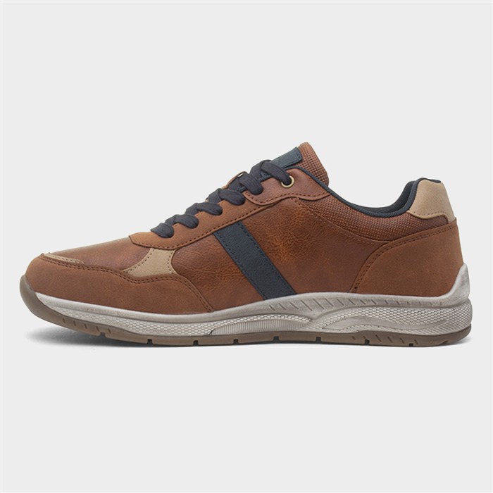 Cribden Mens Tan Black Casual Shoe