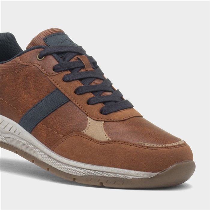 Cribden Mens Tan Black Casual Shoe