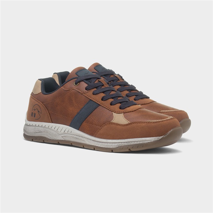 Cribden Mens Tan Black Casual Shoe