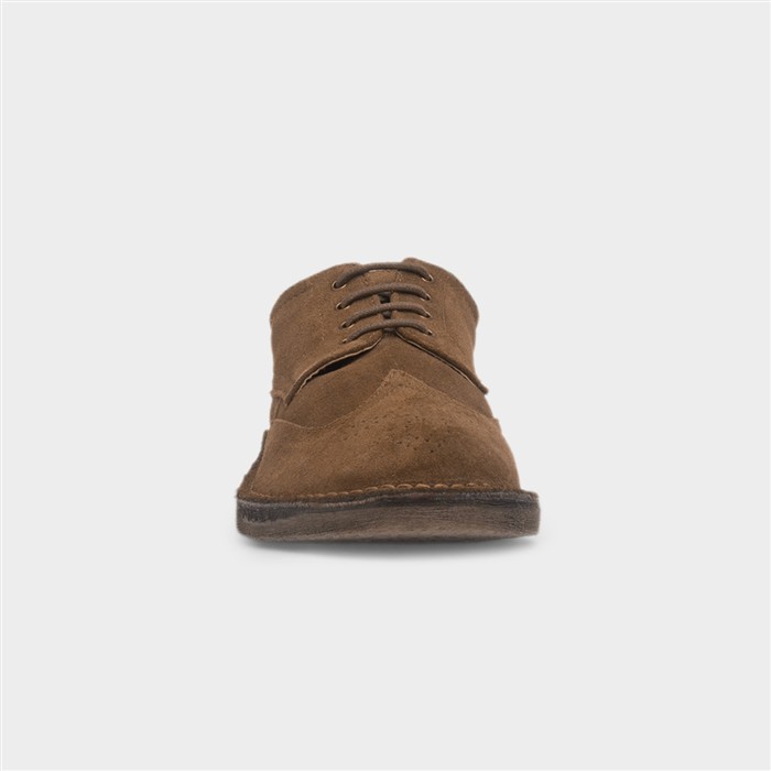 Samson Mens Tan Suede Lace Up Shoe