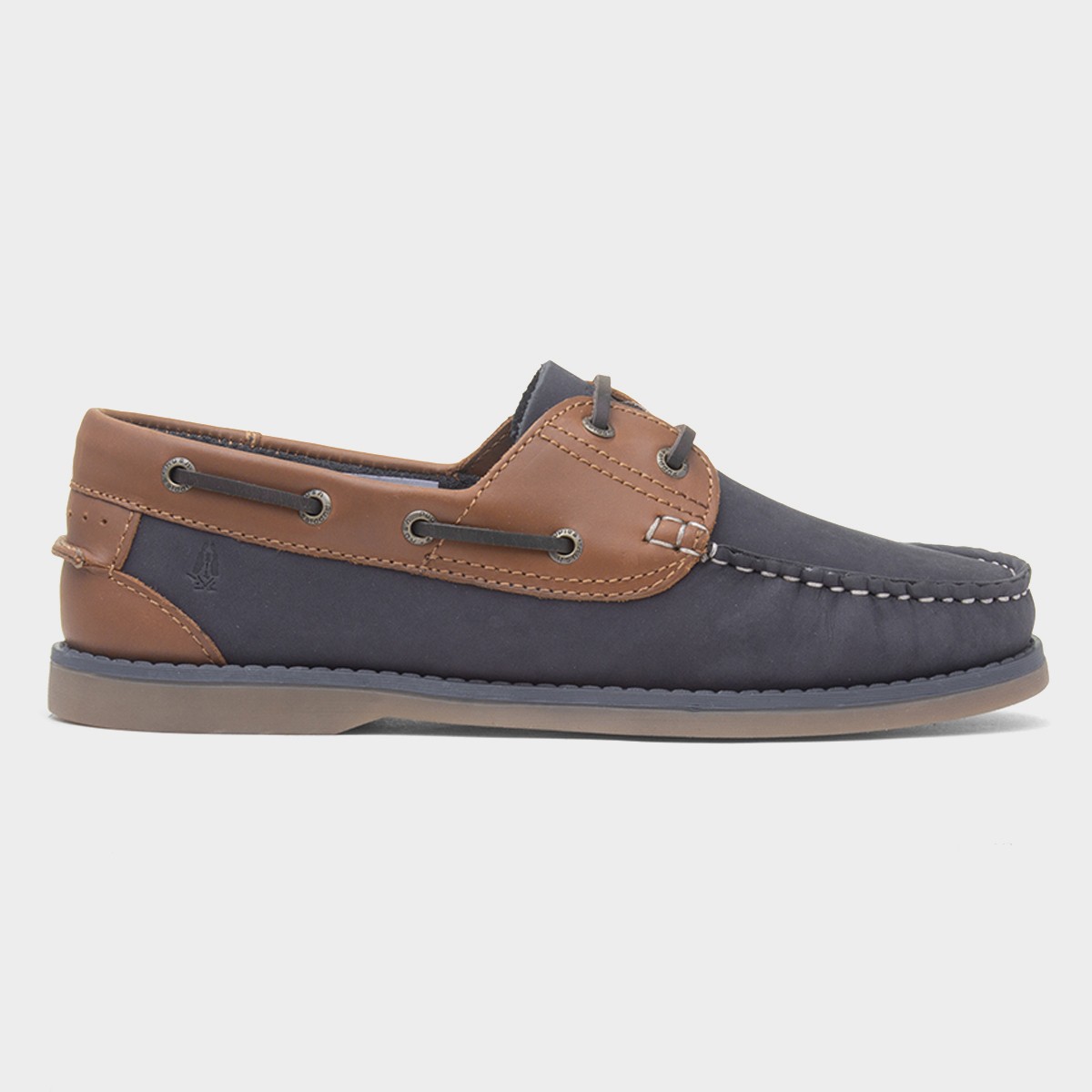 Wilson Mens Navy Leather Boat Shoe