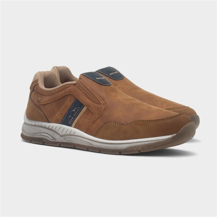 Hailstorm Mens Tan Slip On Shoe