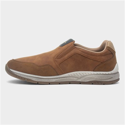 Hailstorm Mens Tan Slip On Shoe