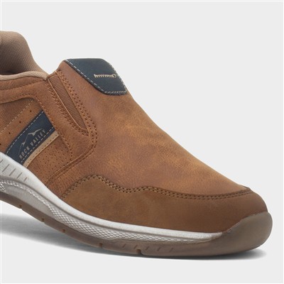 Hailstorm Mens Tan Slip On Shoe