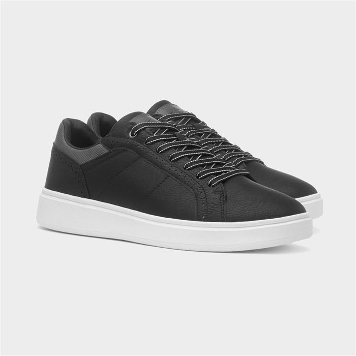 Tandle Mens Black Lace Up Shoe