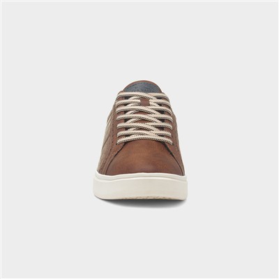 Tandle Mens Tan Lace Up Shoe