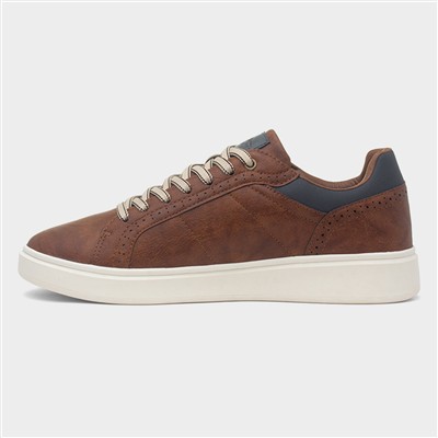 Tandle Mens Tan Lace Up Shoe