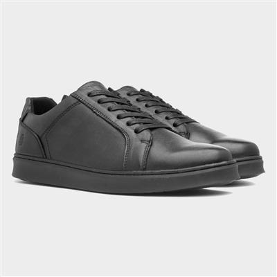 Madden Mens Black Leather Shoe