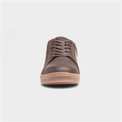 Madden Mens Coffee Leather Shoe