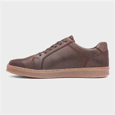 Madden Mens Coffee Leather Shoe