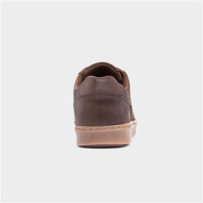 Madden Mens Coffee Leather Shoe