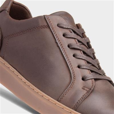 Madden Mens Coffee Leather Shoe