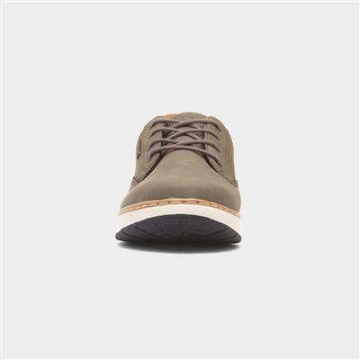 Garlan Pryor Mens Olive Waterproof Shoe