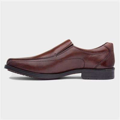Brody Mens Chocolate Leather Shoe