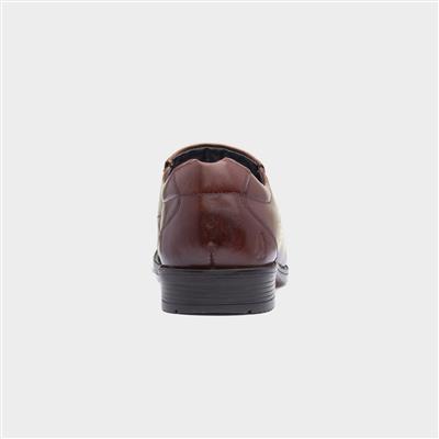 Brody Mens Chocolate Leather Shoe