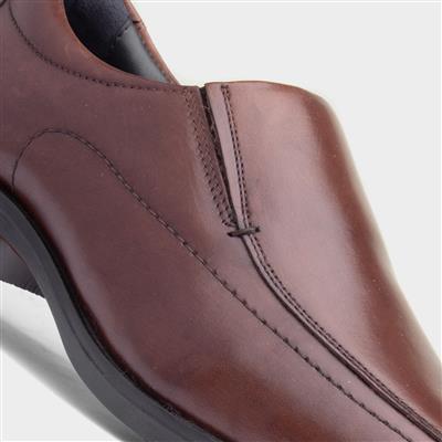 Brody Mens Chocolate Leather Shoe