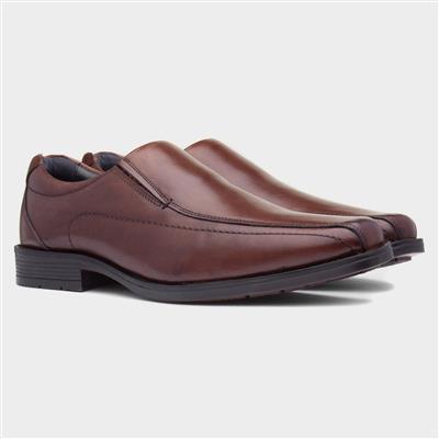 Brody Mens Chocolate Leather Shoe
