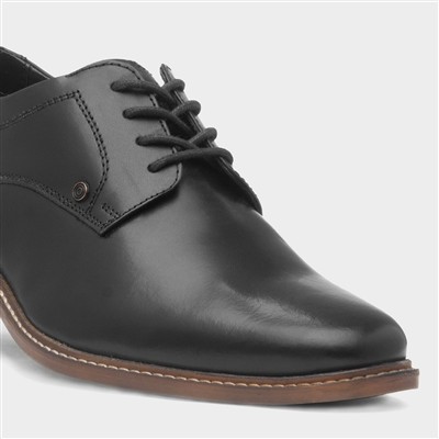 Pethick Mens Black Leather Shoe