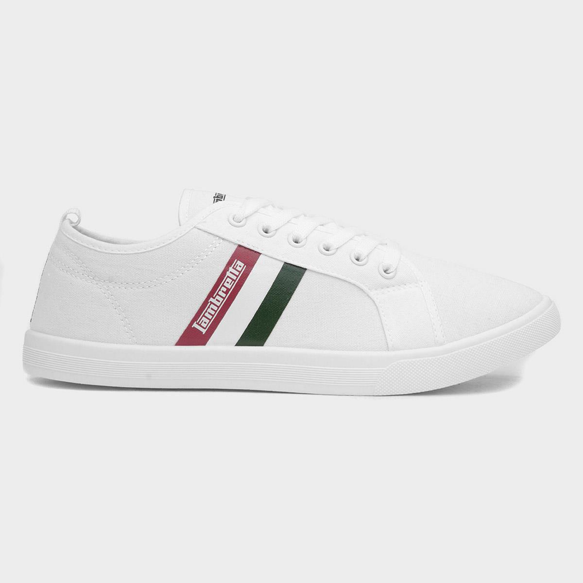 Spike Mens White Canvas Shoe