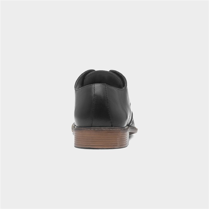 Andy Mens Black Leather Brogue Shoe