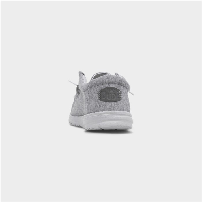 Wally Stretch Mens Grey Bungee Lace Shoe