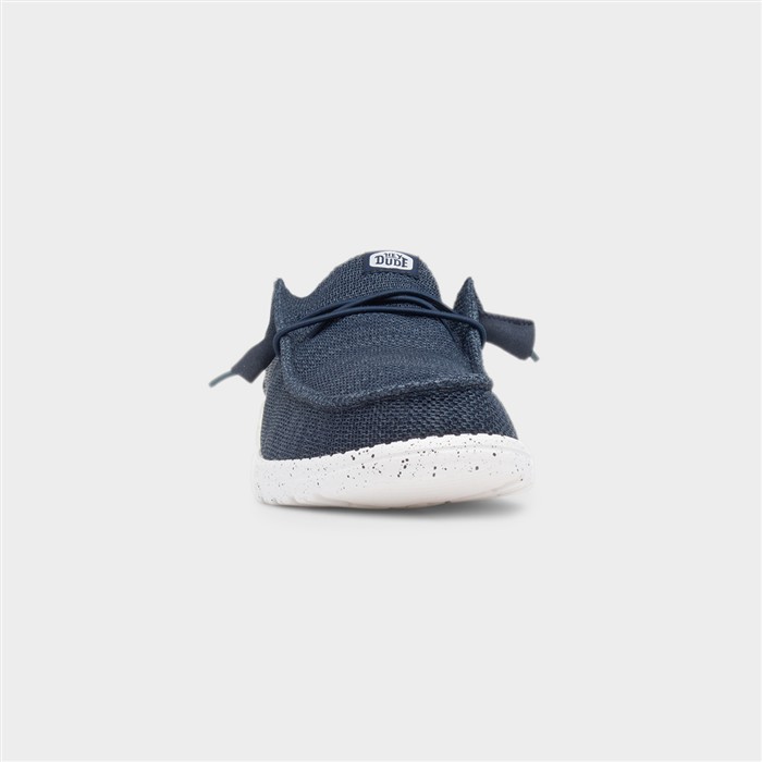 Wally Stretch Sox Mens Navy Casual Shoes