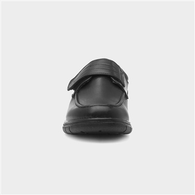 Lewis Mens Black Easy Fasten Shoe