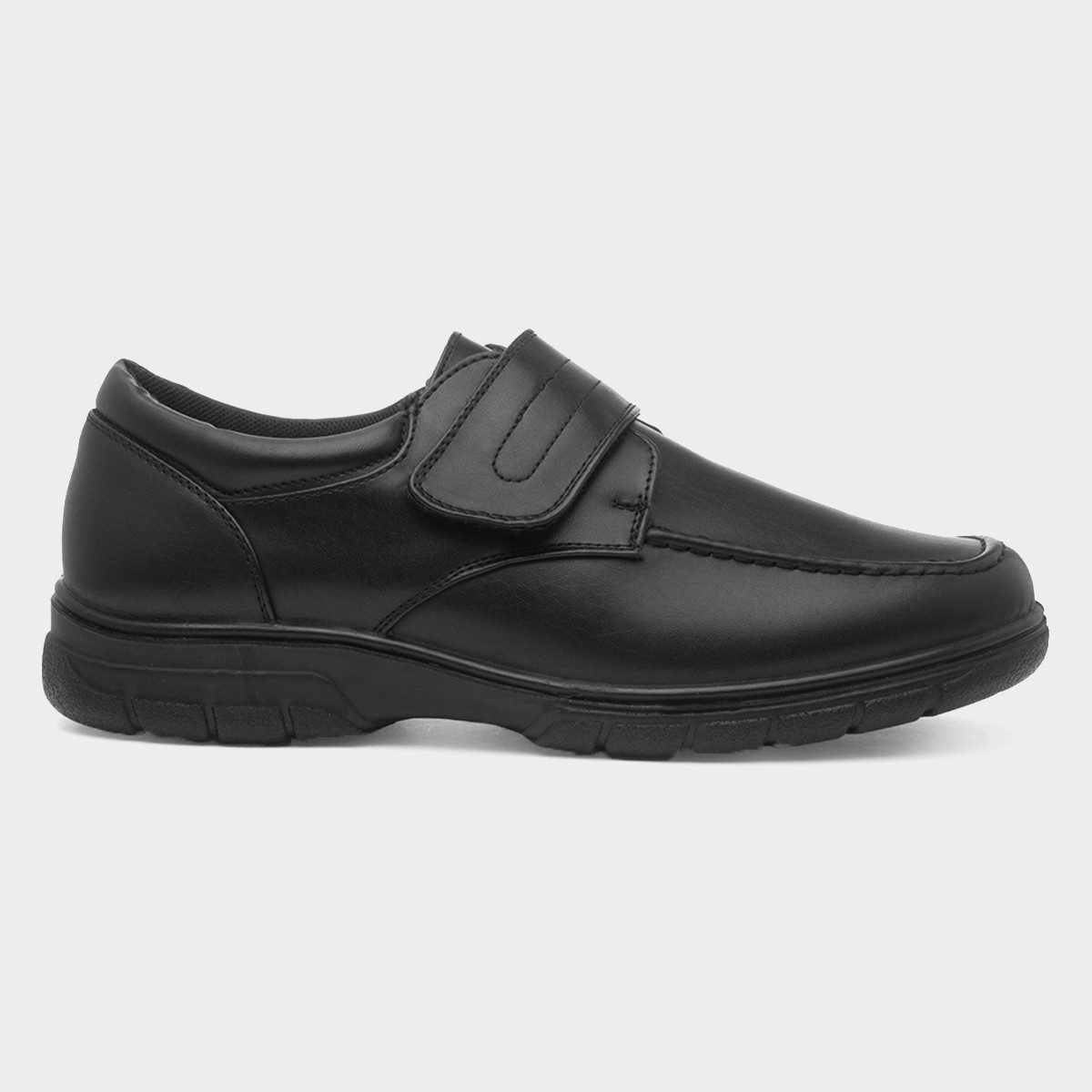 Lewis Mens Black Easy Fasten Shoe