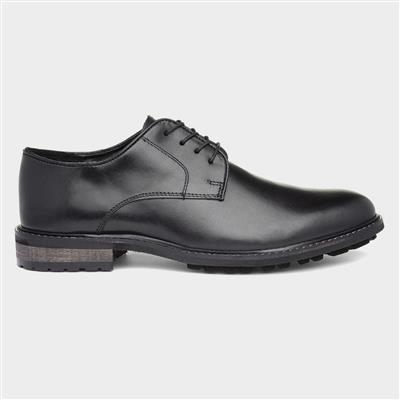 Albert Mens Black Leather Lace Shoe