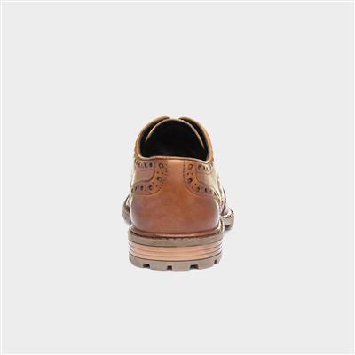 Cruise Mens Tan Leather Brogue Shoe