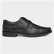 Hush Puppies Hackney Mens Black Leather Shoe (Click For Details)