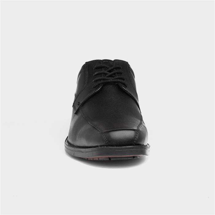 Hackney Mens Black Leather Shoe