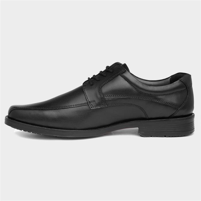 Hackney Mens Black Leather Shoe