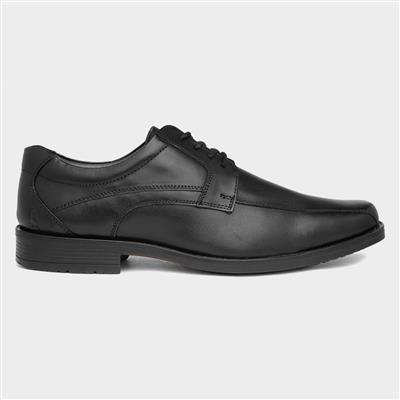 Hackney Mens Black Leather Shoe