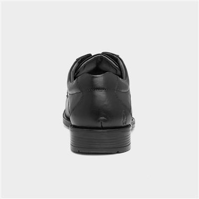 Hackney Mens Black Leather Shoe