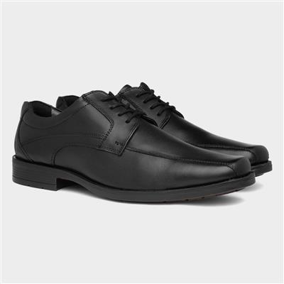 Hackney Mens Black Leather Shoe
