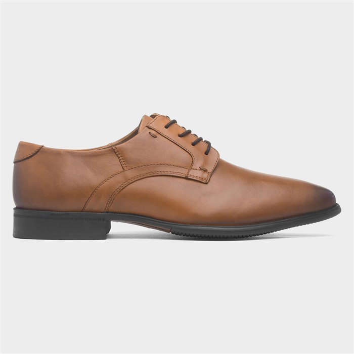 Chateau Mens Tan Leather Lace Up Shoe