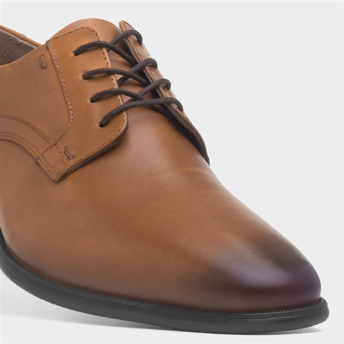 Chateau Mens Tan Leather Lace Up Shoe