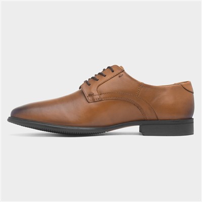 Chateau Mens Tan Leather Lace Up Shoe
