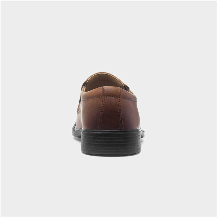 Brady Mens Tan Leather Slip On Shoe