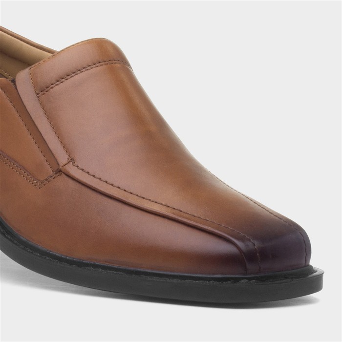 Brady Mens Tan Leather Slip On Shoe