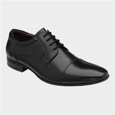 Banwel Mens Black Leather Lace Up Shoe