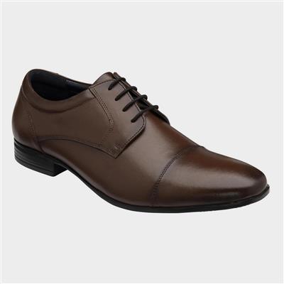 Banwel Mens Brown Leather Lace Up Shoe