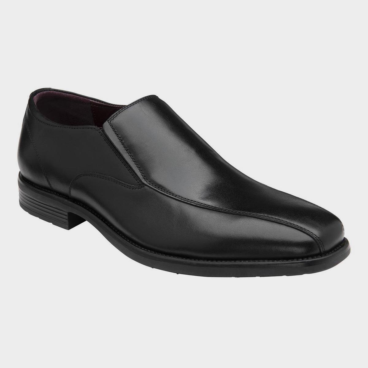 Lotus Wincanton Mens Black Leather Slip On Loafer-530038 | Shoe Zone