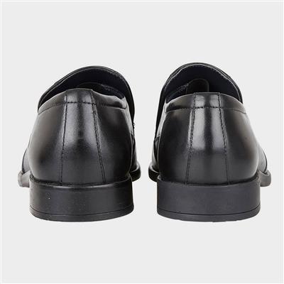 Lotus Gerald Mens Black Leather Slip On Shoe-530042 | Shoe Zone