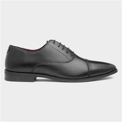 Fagen Mens Black Leather Shoe