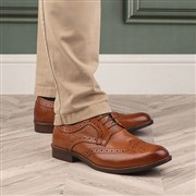 Red Level Chiesa Mens Tan Leather Brogue Shoe (Click For Details)