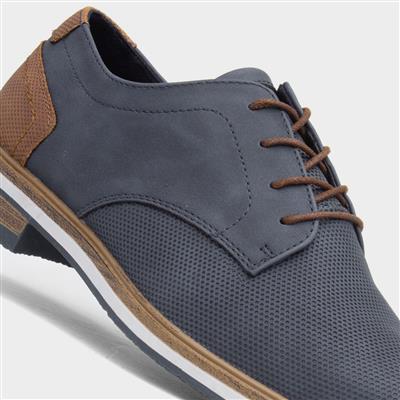 Comfy Steps Henderson Mens Navy Lace Up Shoe-530051 | Shoe Zone