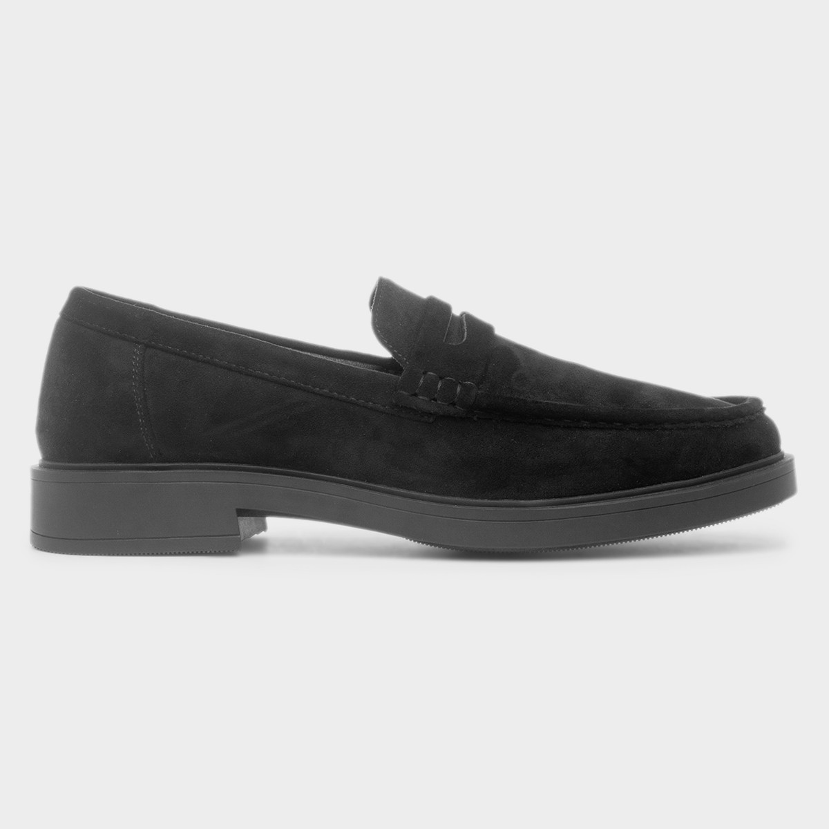 Earl Mens Black Slip On Loafer Shoe