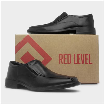 Brady Mens Black Leather Formal Shoe